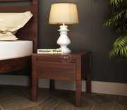 Buy Bacon Bedside Table (Walnut Finish) at 55% OFF Online